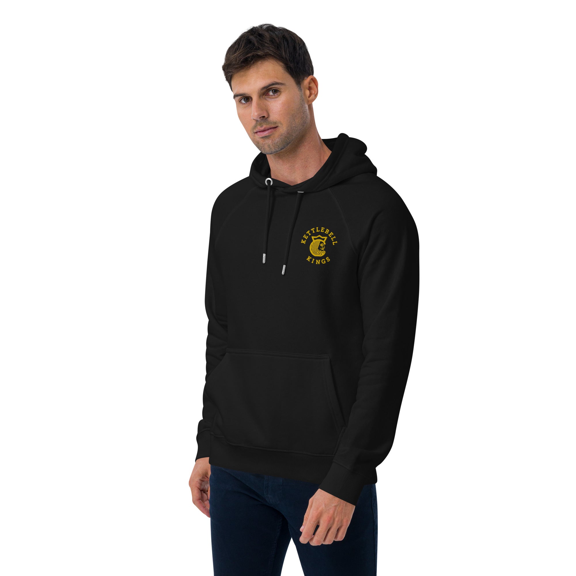 Bestickter Unisex Hoodie (Bio-Baumwolle)